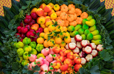 LOOK CHOOB Thai dessert food. Thai street dessert food.