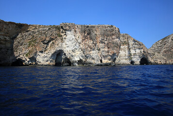 Fototapeta na wymiar The famous Blue Grotto in Malta