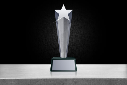 Star shaped award design blank template
