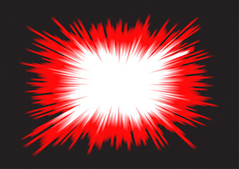 Vector : Abstract red stripes on white background