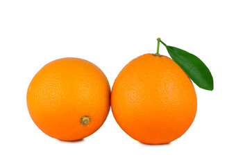 Fototapeta na wymiar Oranges isolated on a white background