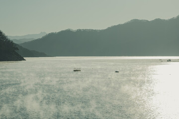 Sunrise of Water fog