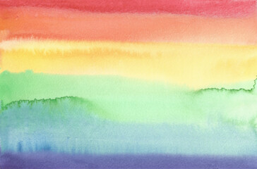 Aquarell-Verlauf mit Regenbogenfarben