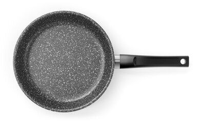 Gray granite coated frying pan