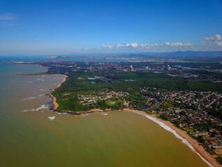 aerial view of beach