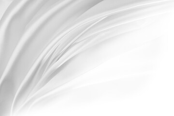 Obraz premium White silk fabric lines