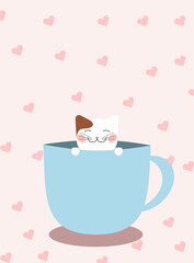 cat in a mug