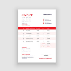 receipt voucher, bill, payment voucher, modern invoice template