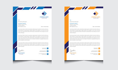 Modern letterhead with creative idea