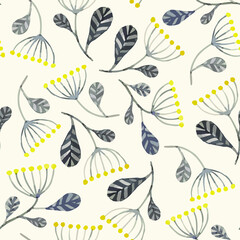 Pattern yellow flowers