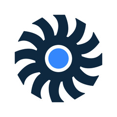 Circular saws icon. Editable vector isolated on a white background.