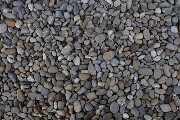 Pile sea gray stones. Background from sea gray stones