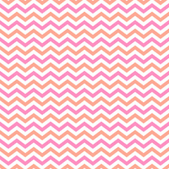 Zigzag pink, white seamless pattern. Geometric Happy Valentine background. Print cloth, label, cover, card, website, wrapper.