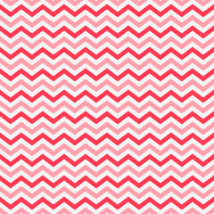Zigzag pink, white seamless pattern. Geometric Happy Valentine background. Print cloth, label, cover, card, website, wrapper.