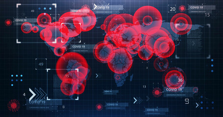 Global Pandemic, Covid, coronavirus infection spreads around the world