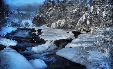 Ice cold river