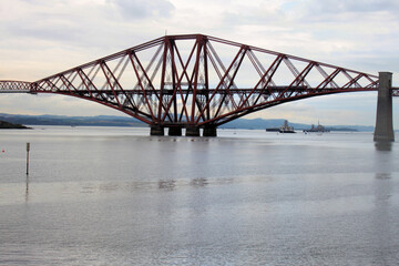 A view of the Forth Rail Bridge in Scotland