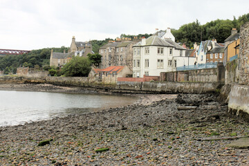 Fototapeta premium A view of Queensferry in Scotland near the Firth of Forth