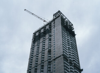 Fototapeta na wymiar construction of a building