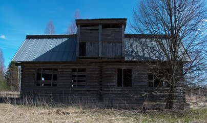 old abandoned country house