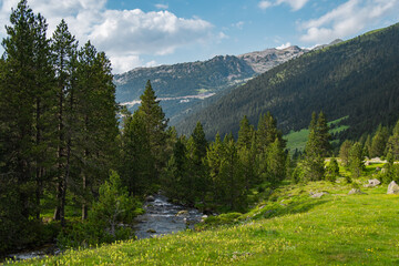 Huge and beautiful Pyrenees landscape