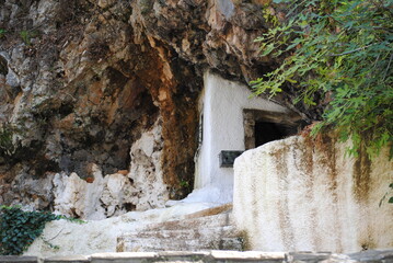 griechenland, kirche im fels