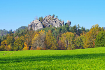 der Berg Gamrig in der Sächsischen Schweiz - mountain Gamrig in Saxon Switzerland
