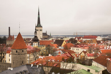 Obraz premium Panoramic view of Tallinn. Estonia