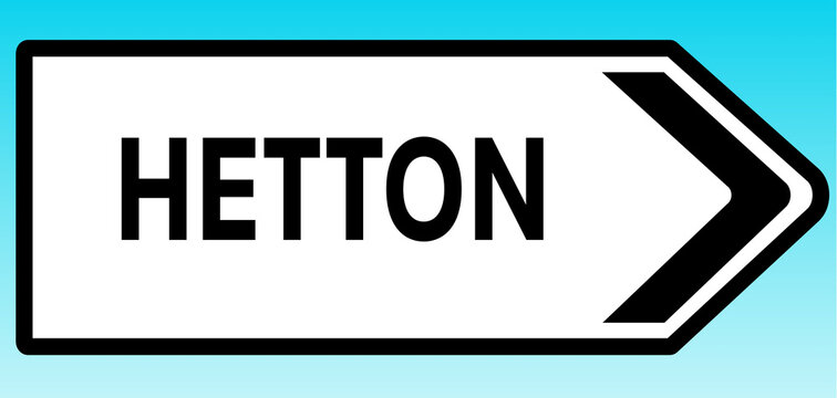 Hetton Road sign