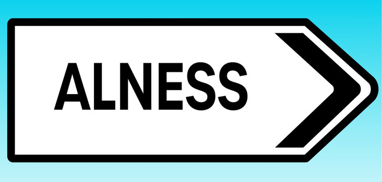 Alness Road sign