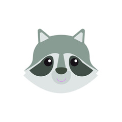 children's drawing of a cute raccoon baby