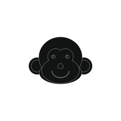 children's drawing of cute baby monkey