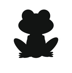 children's drawing of a cute frog baby