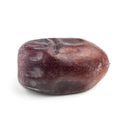 Dried organic date fruit, isolated on white background