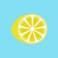 Lemon icon. Vector illustration.