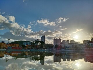 Naklejka premium beautiful view of the city Kuala Lumpur, Malaysia