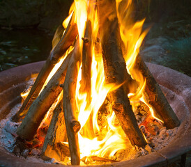 fire in the backyard