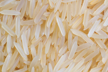 Raw basmati rice grains photo
