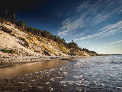 Zach&oacute;d słońca Ustka 