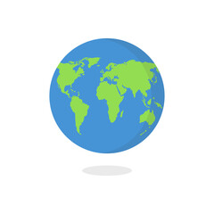 Earth globes. Vector illustration.