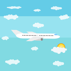 Fototapeta na wymiar Plane icon. Vector illustration.