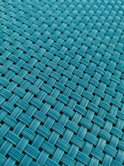 türkises Geflecht aus Kunstsoff, Gewebe aus Kunststoff