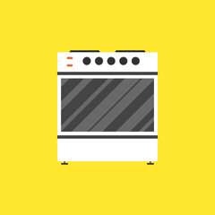 Oven Flat Icon. Vector illustration.