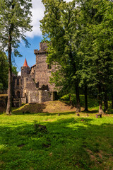 Fototapeta na wymiar A castle complex in Grodziec, Poland. Grodziec Castle.