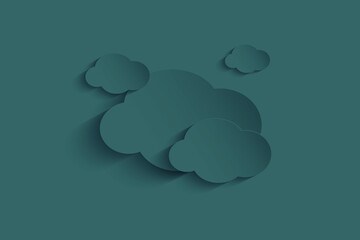 3d rendering Tidewater green color abstract background and patterns