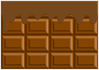 21_February_Valentine_background_Milk chocolate that has melted a little