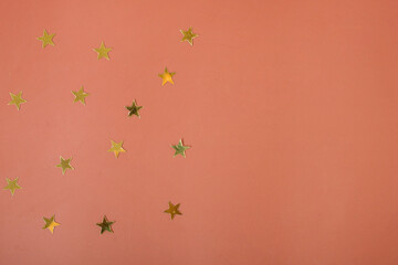 Gold stars on a white background.