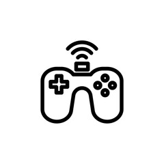 gamepad outline Icon. internet of think vector illustration on white background