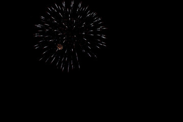 Obraz premium fireworks in black sky