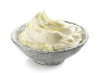 bowl of whipped mascarpone cream cheese